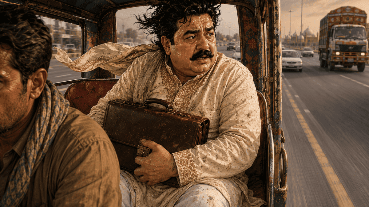 فیصل آباد سے لاہور بس کا سفر — مزاحیہ اردو کہانی فیچر امیج