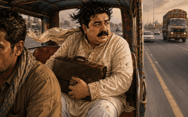 فیصل آباد سے لاہور بس کا سفر — مزاحیہ اردو کہانی فیچر امیج
